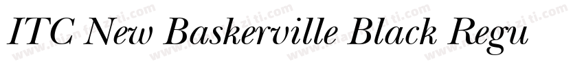 ITC New Baskerville Black Regular字体转换
